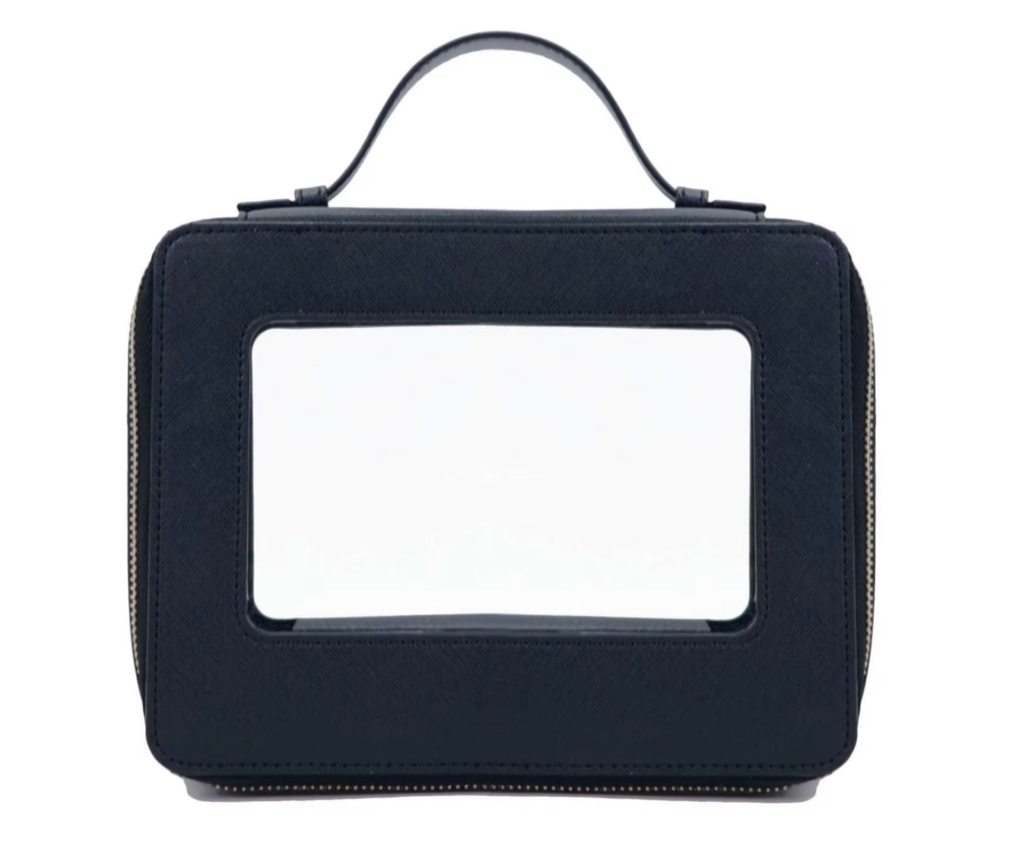 The Lucent Voyager - Clear Leather Makeup Bag