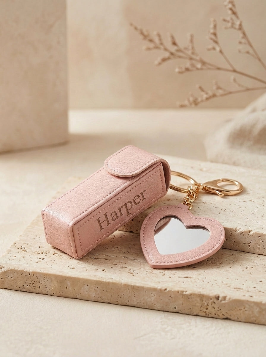 Personalised Lipstick Holder Keyring