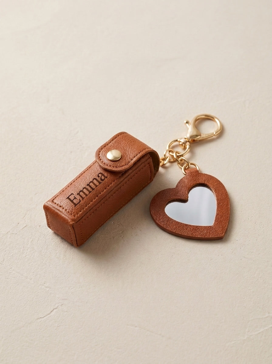 Personalised Lipstick Holder Keyring