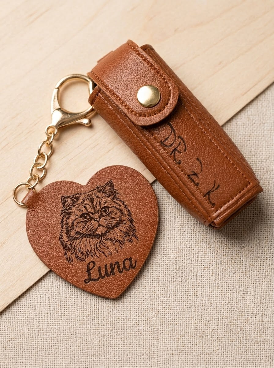 Personalised Lipstick Holder Keyring