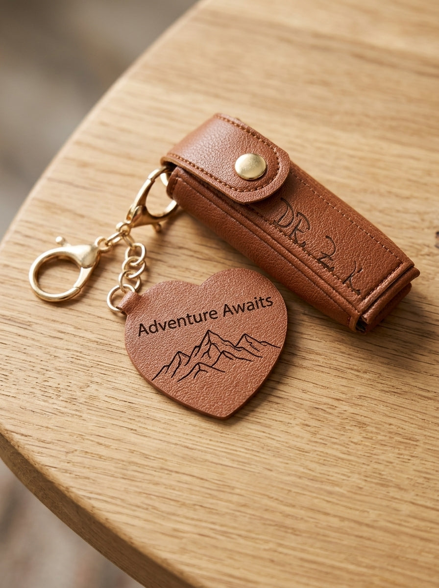 Personalised Lipstick Holder Keyring