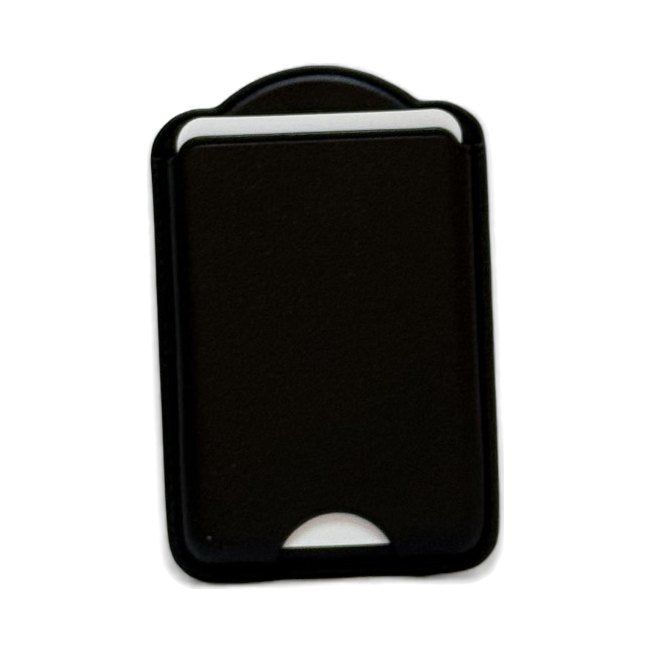 Black personalised MagSafe-compatible card holder