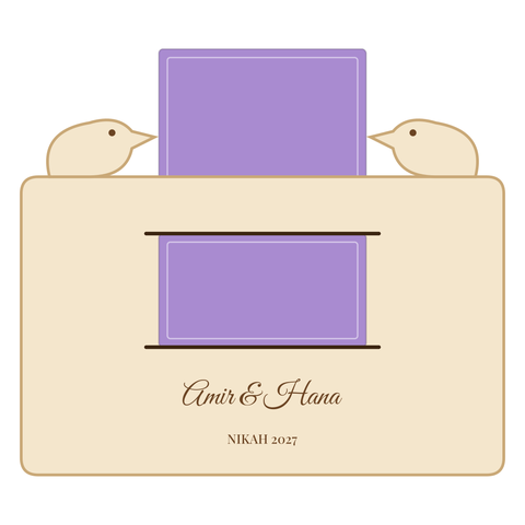 Personalised Wooden Money Holders – Choose 1 to 12