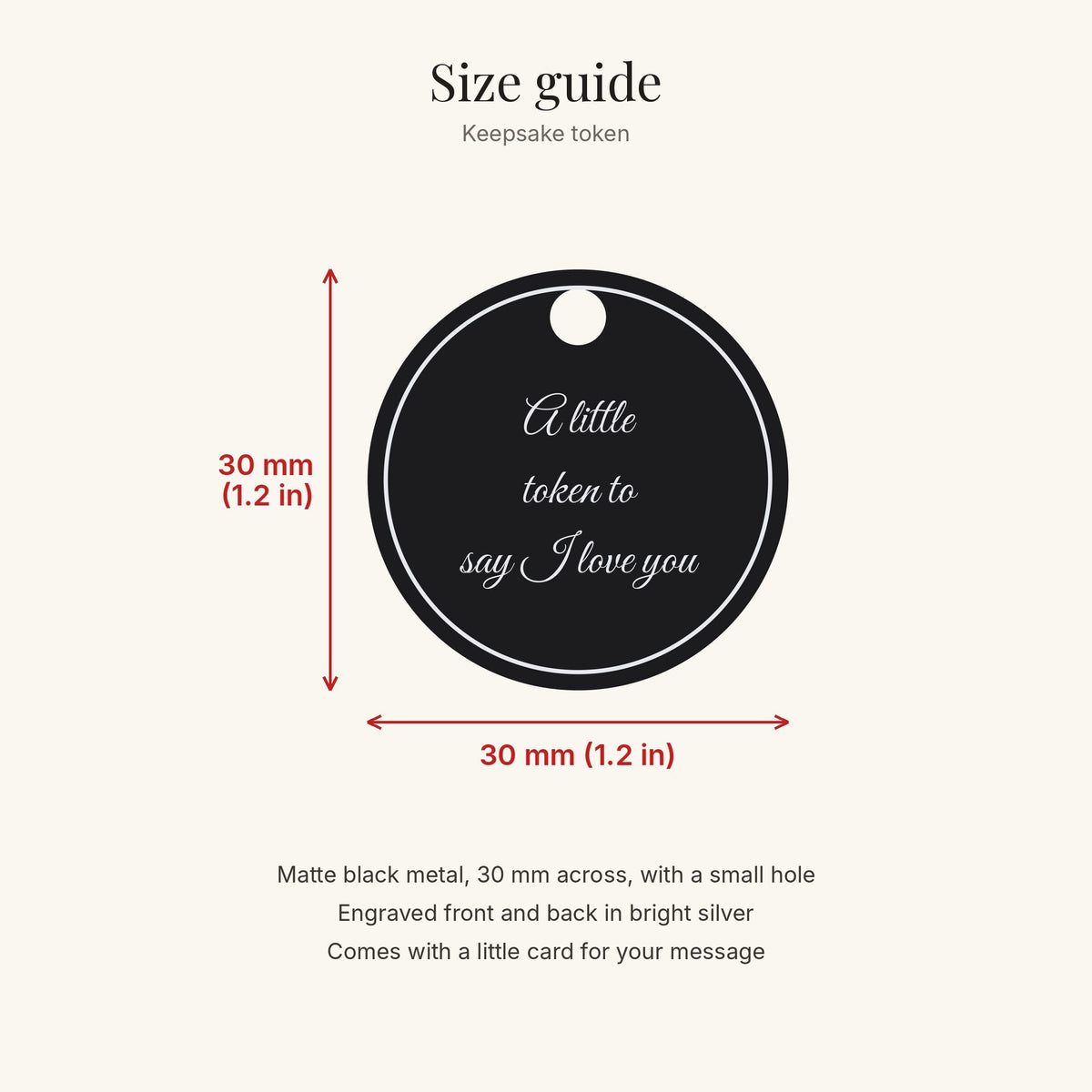 Size guide: 30 mm across