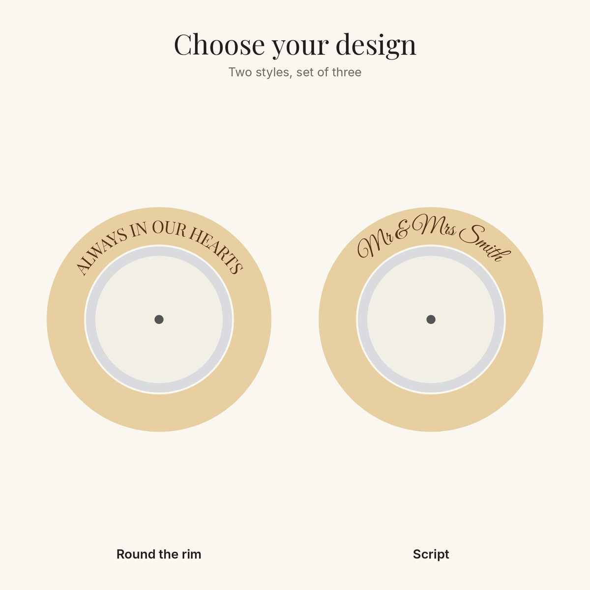 The two tea-light designs