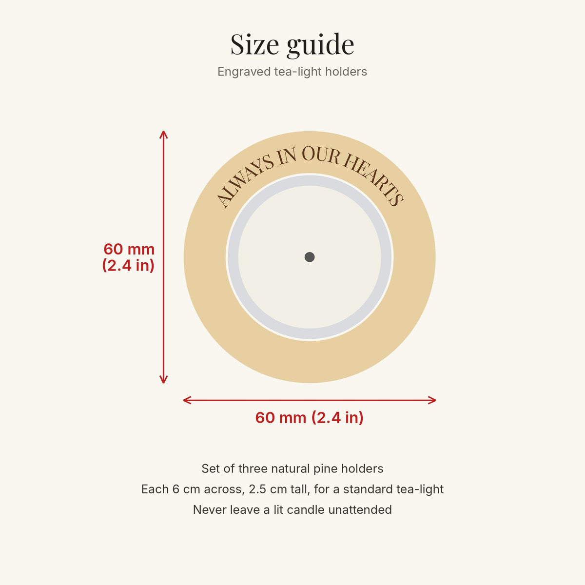 Size guide: 6 cm across