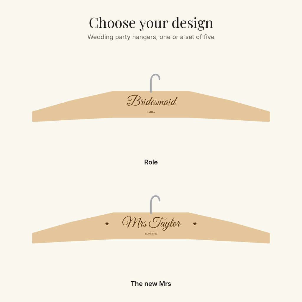 The two hanger designs