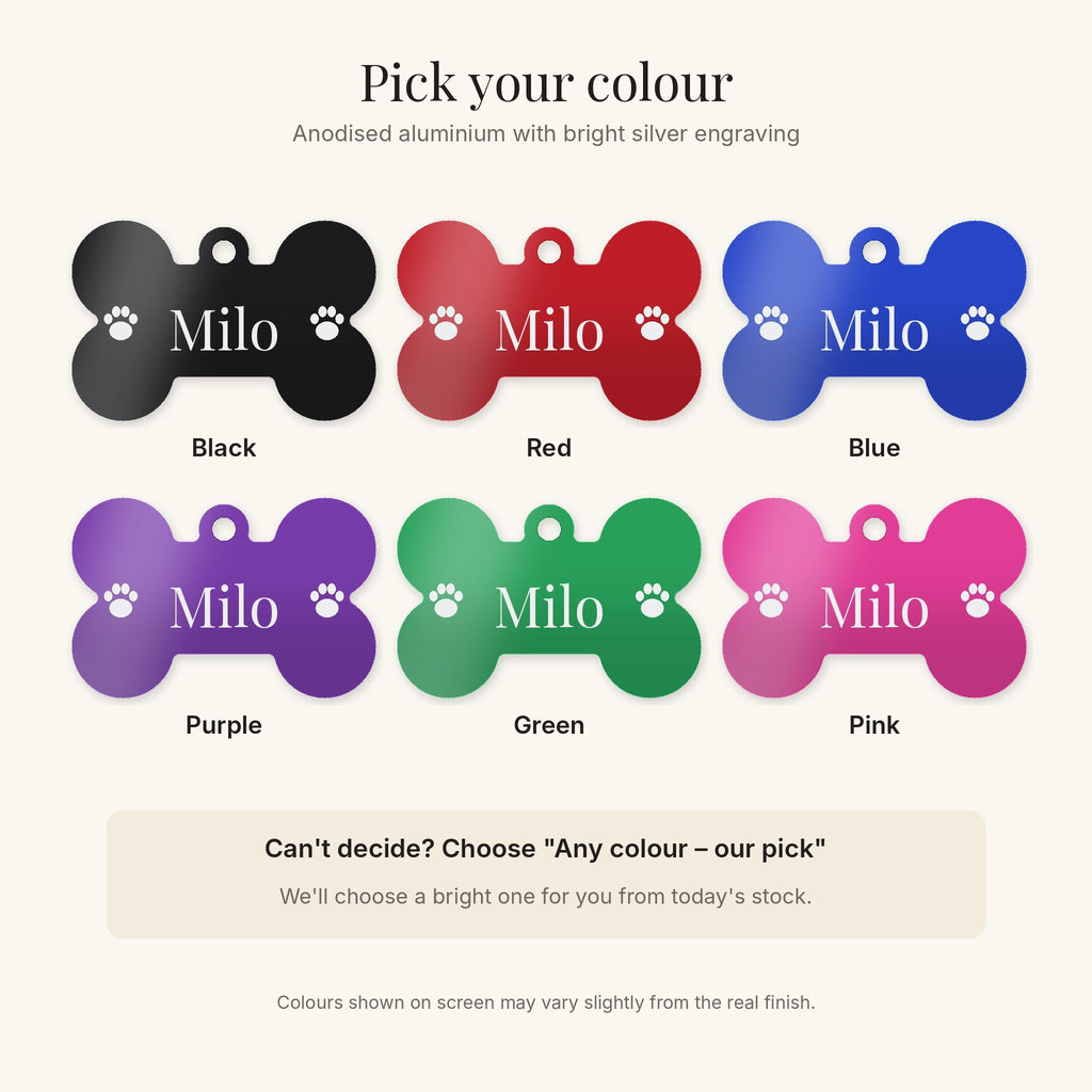 The six tag colours, plus Any colour – our pick