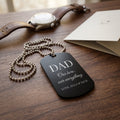 Personalised engraved dog tag necklace 1