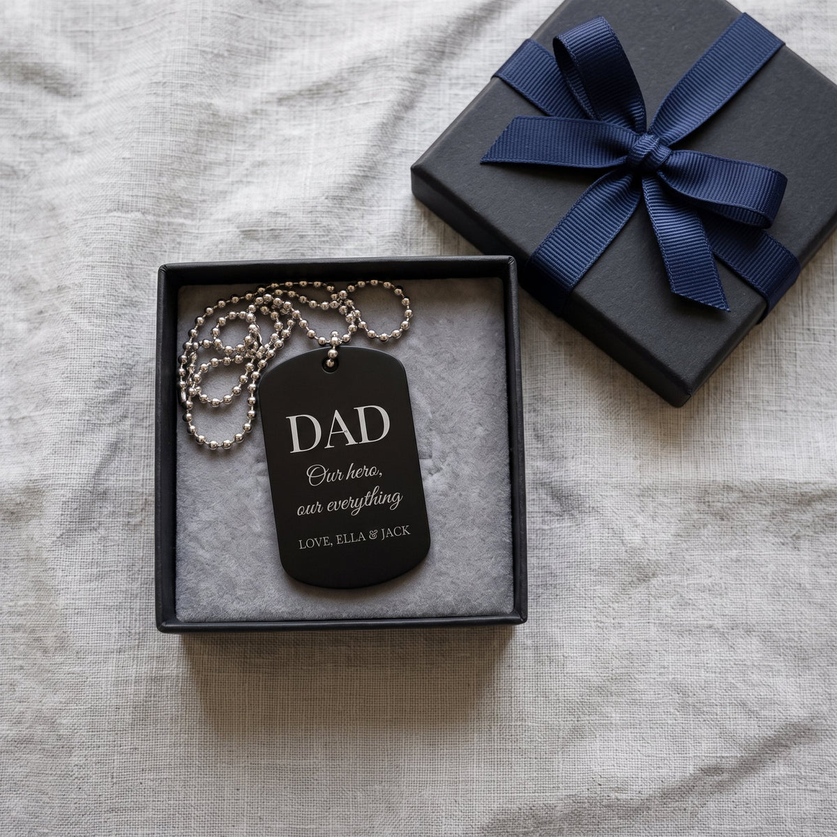 Personalised engraved dog tag necklace 2