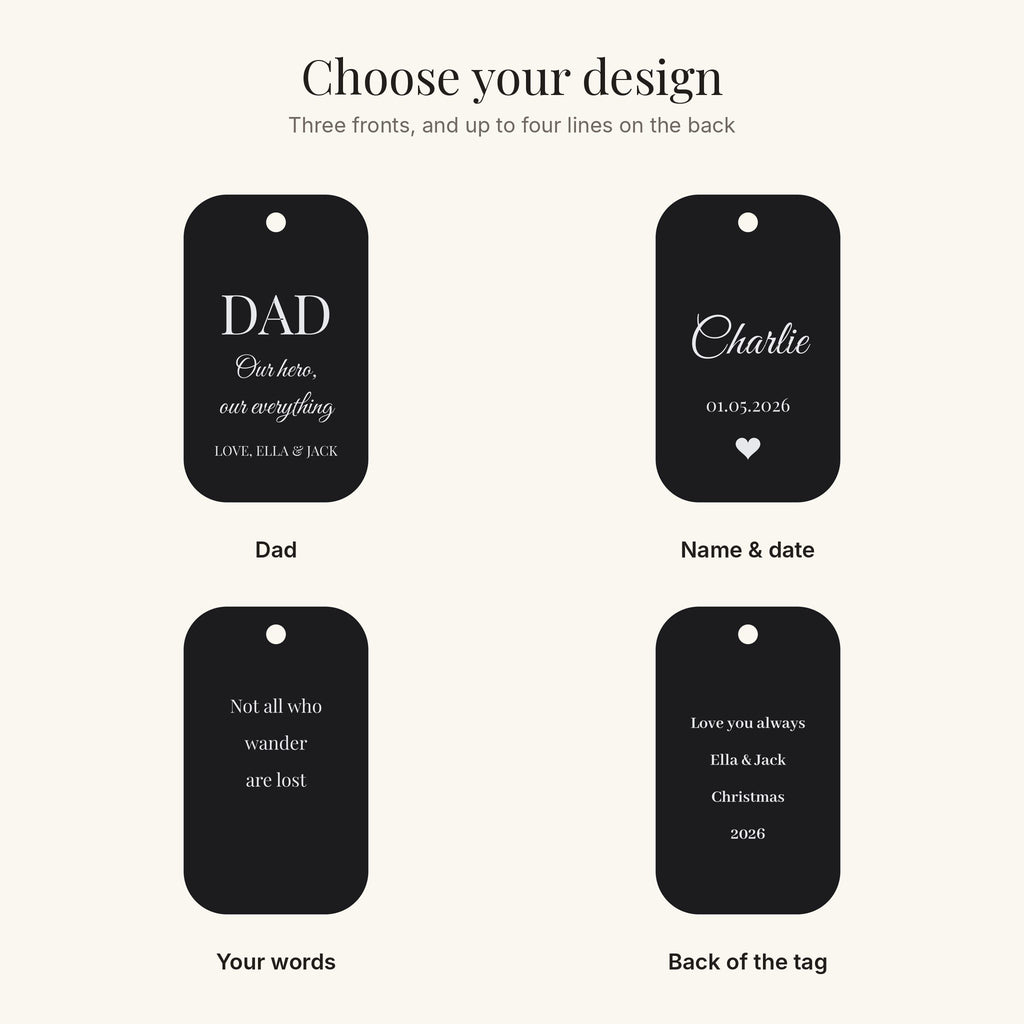 Personalised engraved dog tag necklace 4